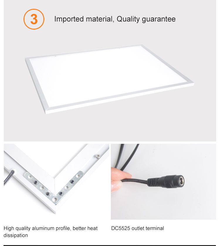 Indoor lighting factory price 36w square led panel light