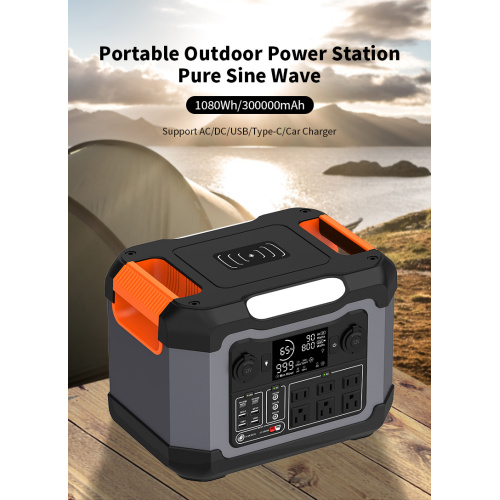 Portable power station 1200W power supply storage system