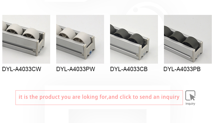 DYL-A4033PW industrial gravity flow placon aluminum pallet roller track for sliding shelf system