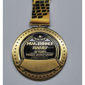 Золотая награда из цинкового сплава 3D для индивидуального марафонского бега