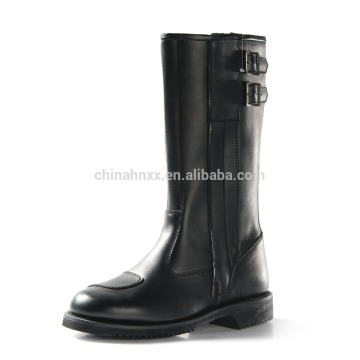 men leather buckle boots