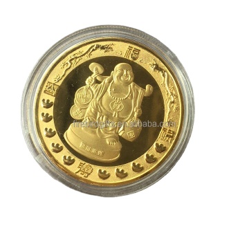 Custom Gold and Silver Buddha Coin