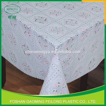 Christmas Tablecloth Printed Pvc Tablecloth Vinyl Tablecloth White