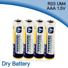 Shrink pack R03 dry battery aaa size