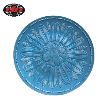 Light Blue Classical Pattern Plastic Charger Plate