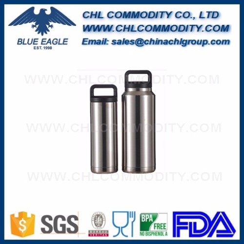 Premium double wall vacuum stainless steel bottle, powder coated insulated stainless steel water bottle