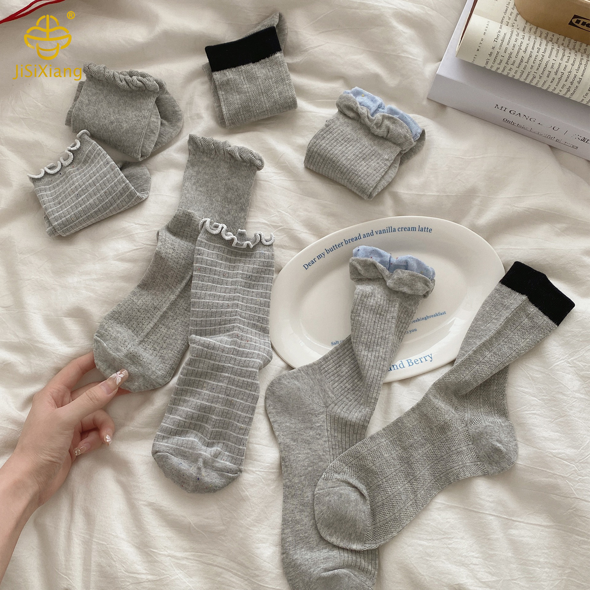 곰팡이 레이스 튜브 양말 Fungus lace tube socks