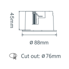Led COB Downlight Ip44 Ceiling