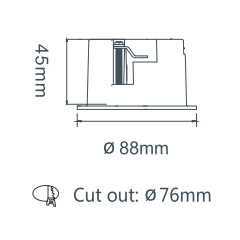 Led COB Downlight Ip44 Ceiling