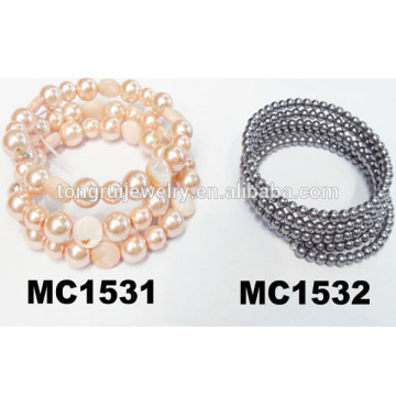 kids plastic bead spiral plastic bracelet wholesale