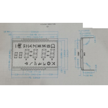 VA -Modul LCD Integrated Display 52x35