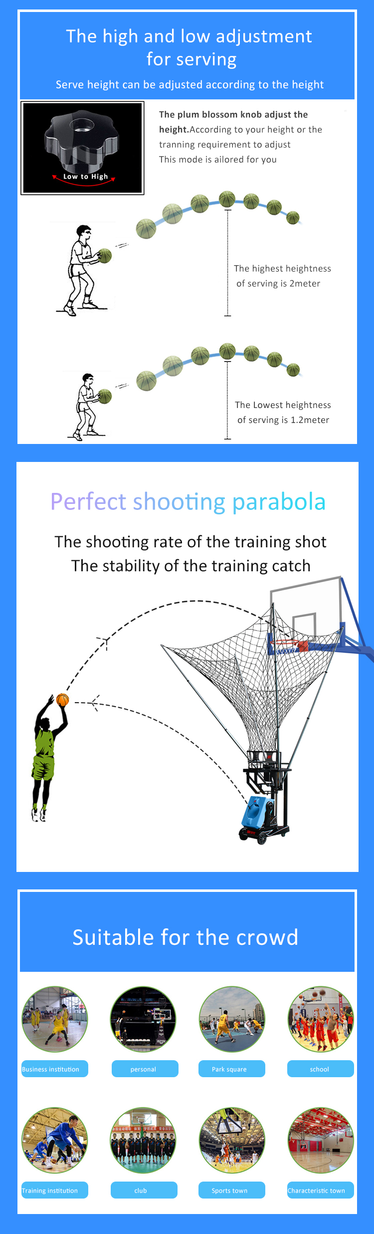 Mesin Pelatihan Basket Menembak Rental Shot Trainer dengan Remote Nirkabel