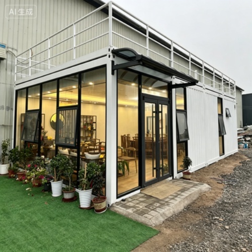 Fully Equipped Mobile Container Office Ready to Use Portable Prefab Movable Office Container