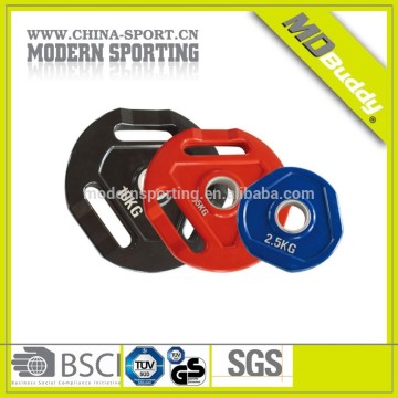 color olympic solid rubber bumper weight plates