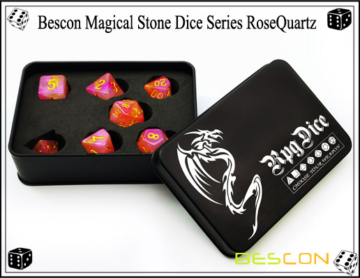 RoseQuartz Dice-7