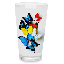 17 Oz Pint Glass Sublimation Latte Cup - Orca Coatings Glass Cup