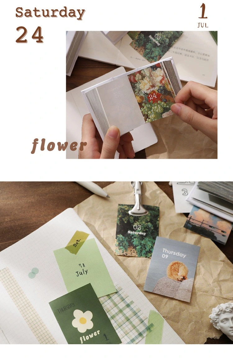 Mini Decoration Paper Calendar Scrapbook