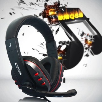 Fashion Cool Style Stereo gaming wired headset headphone With Mic