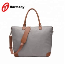 Lightweight grey polyester hanging polo travel bag