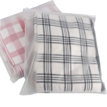 UK Clothing Factory Wholesale Frosted Plastic Poly Zipper Bags