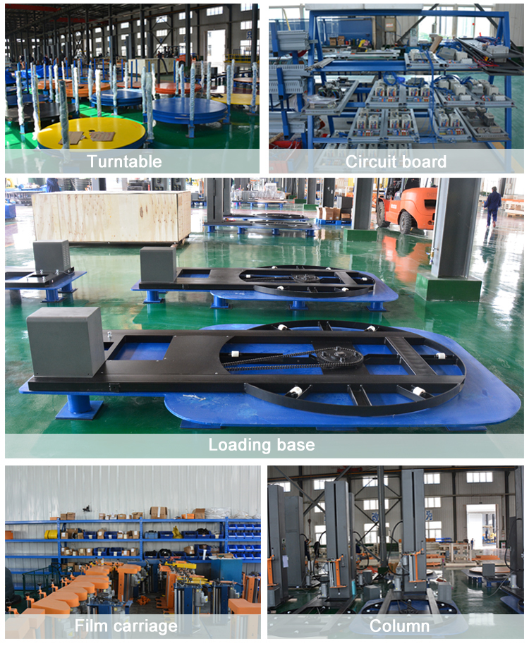 Fully Automatic Pallet Stretch Wrapping Machine with E Pallet wrapping machine/stretch film wrap machine/pallet wrapper