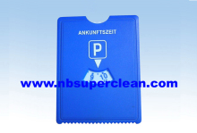 Plastic car window ice scraper with parking timer for promotion
