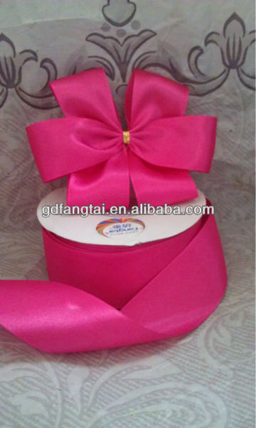 pink satin ribbon bow for decoration