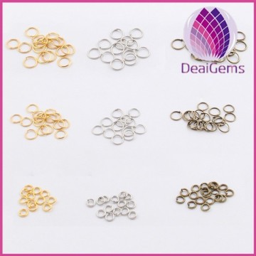 Wholesale jewelry finding zinc alloy jump O ring for diy necklace jewelry making f