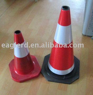 traffic safety rubber reflective red traffic cone