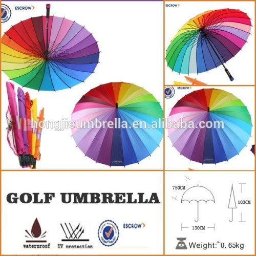 New 24K super skeleton wind-resistant clear umbrellas colorful