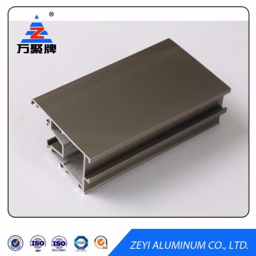 Customized extruded aluminum section for window and door