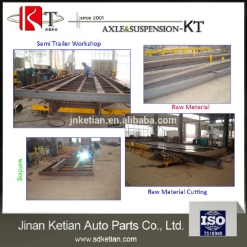 Heavy duty 100T original lowbed semi trailers