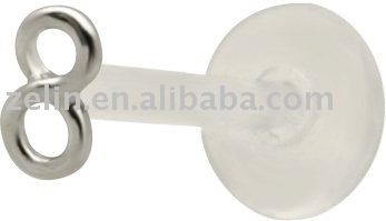 925 Silver Infinite Loop Labret Tragus 16g Lip Ear ring,lip rings,lip jewelry