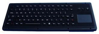 Rugged backlit USB keyboard For military , black metal keyb