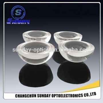 Optical fused silica half ball lens