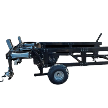 Powered Firewood Processor Log Deck Infeed Table with Cross Conveyor