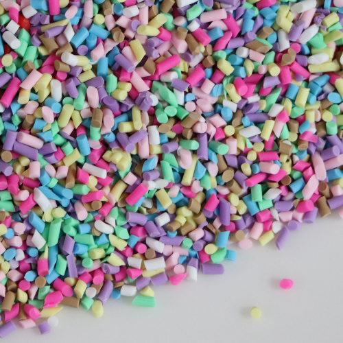 Bright Color Clay Material Simulation Chocolate Confitti Sprinkles Sugar Simulation Cake Decoration