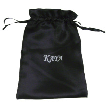 Black Satin Pouch