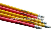 Standard Pencils black lead pencil recycled paper pencils with eraser