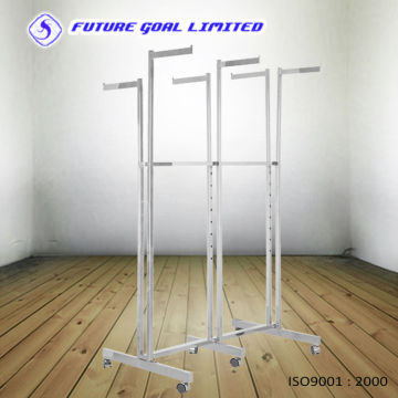 Floor Type Six Arms Clothes Display Shelf