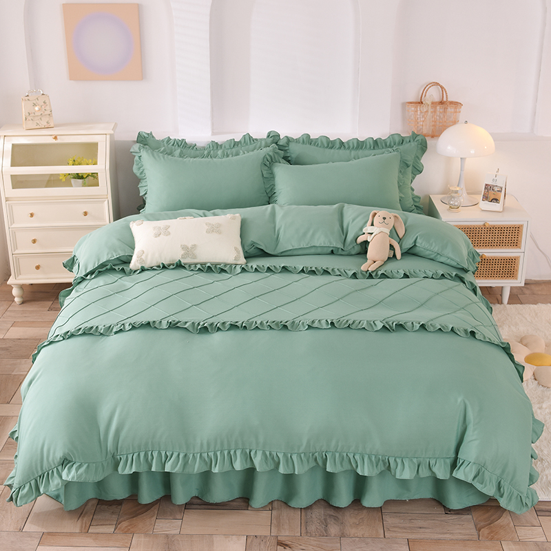 Wholesale Microfiber Brushed 4Pieces BedSheets Set for Home