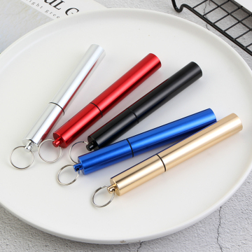 Reusable Metal Collapsible Straw Travel Straw Set