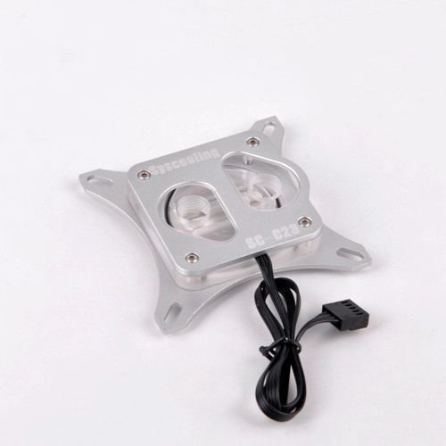 ทองแดงอะคริลิคระบบควบคุมสีสัน CPU water block