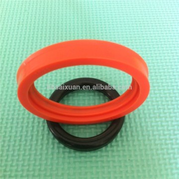 PU lip seal and NBR O-ring BA Hydraulic excavator compact seal custom made plastic ring