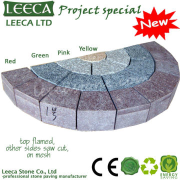 Garden round paver stone