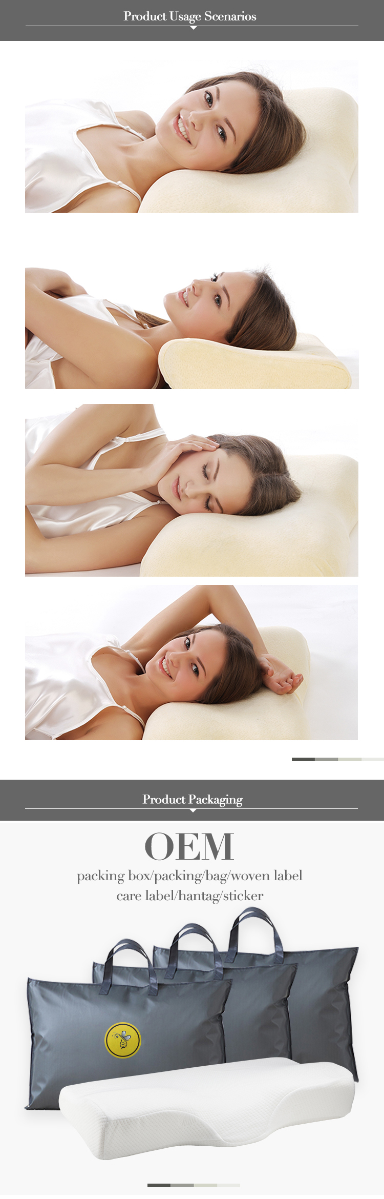 SPONDUCT OEM Anti Wrinkle Pillow Sleep,Ergonomic Pillow Cervical,Memory Pillow Health