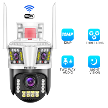 4MP WIFI PTZ Camera - 12MP Wireless Outdoor Home Security IPC360