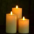 Battery Powered Moving Flame Led Wax Flameless Candles