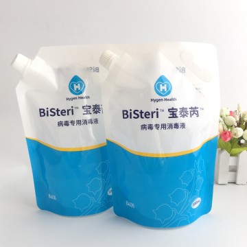 Sterile 1L plastic vertical pouch for medical industry