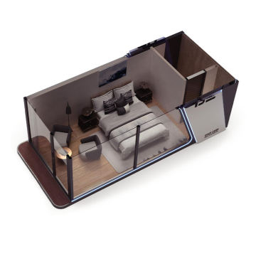 Prefab Portable Mobile Capsule House Hotel With Bathroom Prefabricated Prefab Villa House